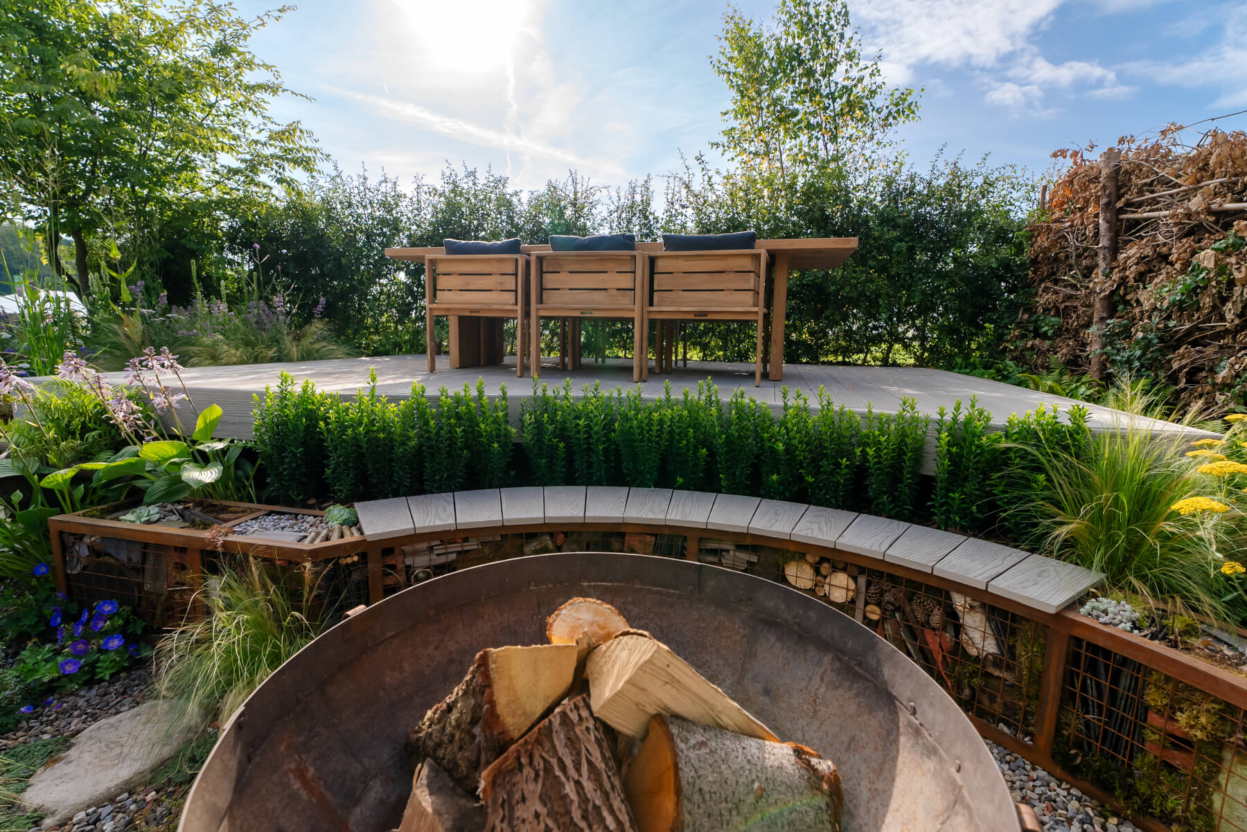 Redux Decking used in a garden - Composite Prime